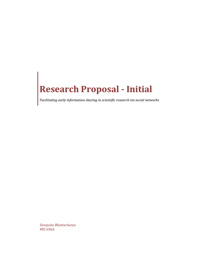 research proposal co to