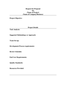 Request for Proposal page 1 preview