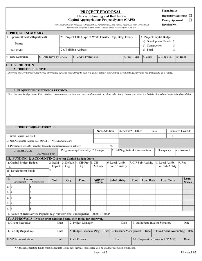 Project Proposal Template - download free documents for PDF, Word and Excel