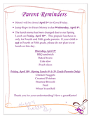 Easter party menu page 1 preview
