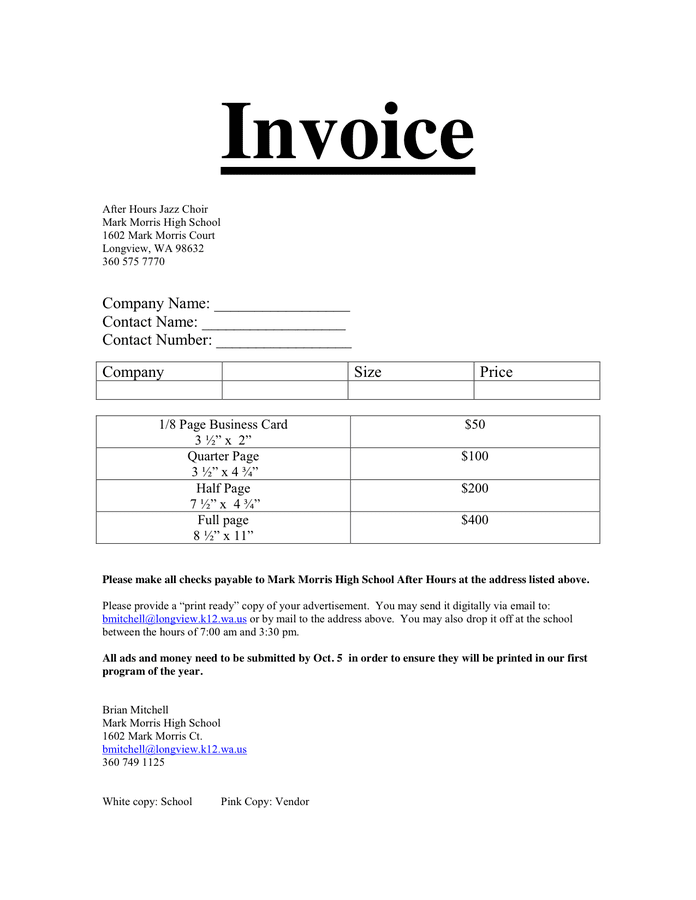 how to find a invoice template in word