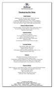 Thanksgiving Day Menu page 1 preview