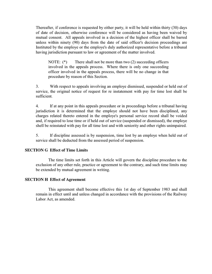 MEMORANDUM OF AGREEMENT in Word and Pdf formats - page 5 of 5