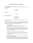 RESIDENTIAL CONDOMINIUM LEASE AGREEMENT page 1 preview