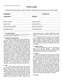 Office Lease Agreement page 1 preview