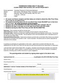 PERMISSION FORM/LIABILITY RELEASE page 1 preview