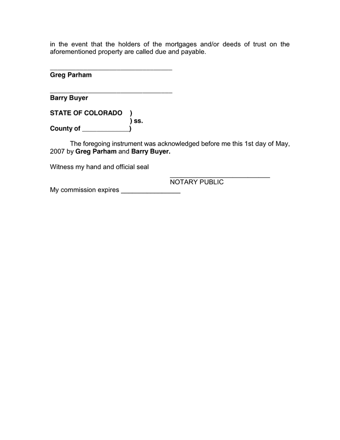 ASSIGNMENT OF REAL ESTATE PURCHASE AGREEMENT in Word and Pdf formats ...