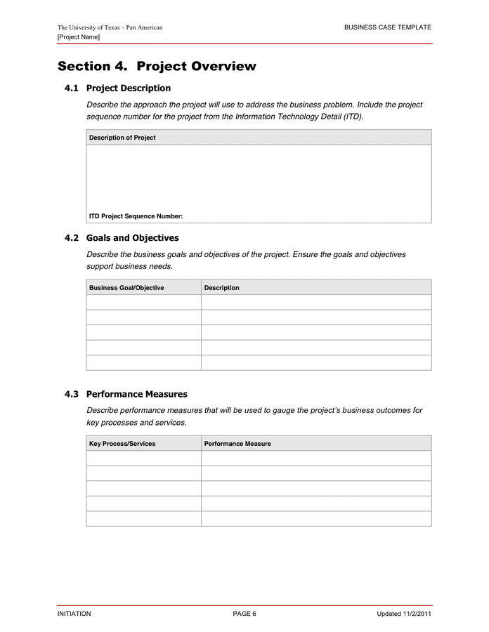 Business Case Template in Word and Pdf formats - page 10 of 19