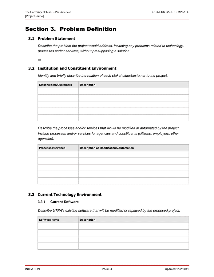 Business Case Template In Word And Pdf Formats Page 8 Of 19 2173