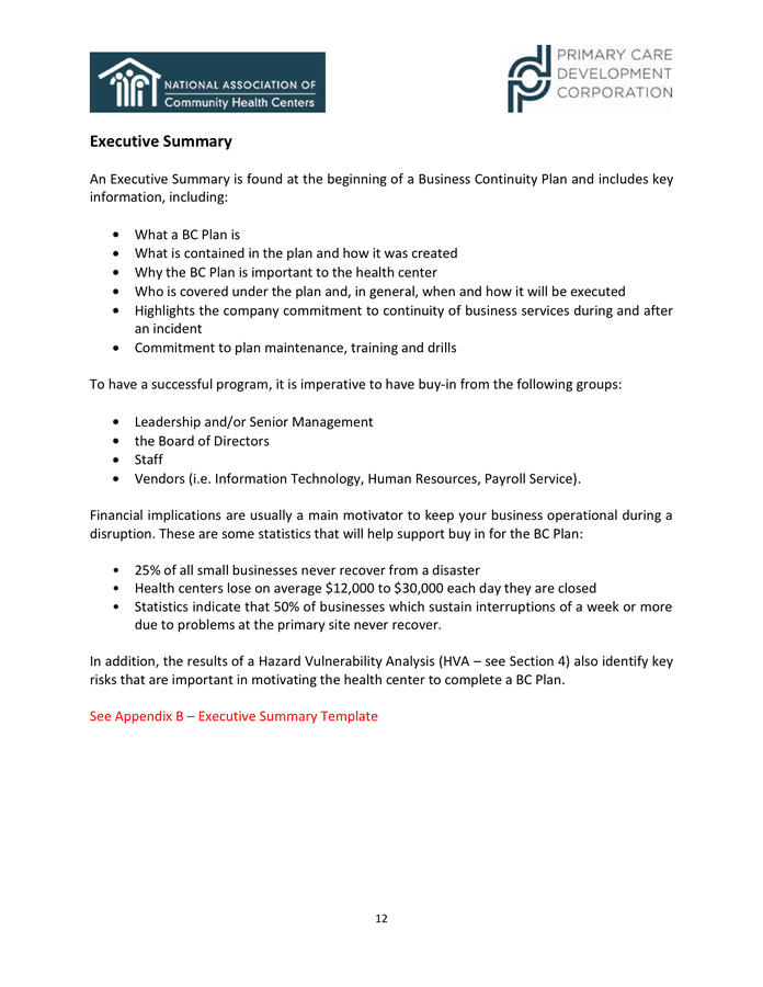 Business Continuity Plan Template in Word and Pdf formats - page 12 of 25