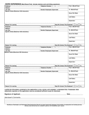 APPLICATION FOR EMPLOYMENT page 2 preview