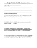 Project Proposal Presentation Evaluation Form page 1 preview