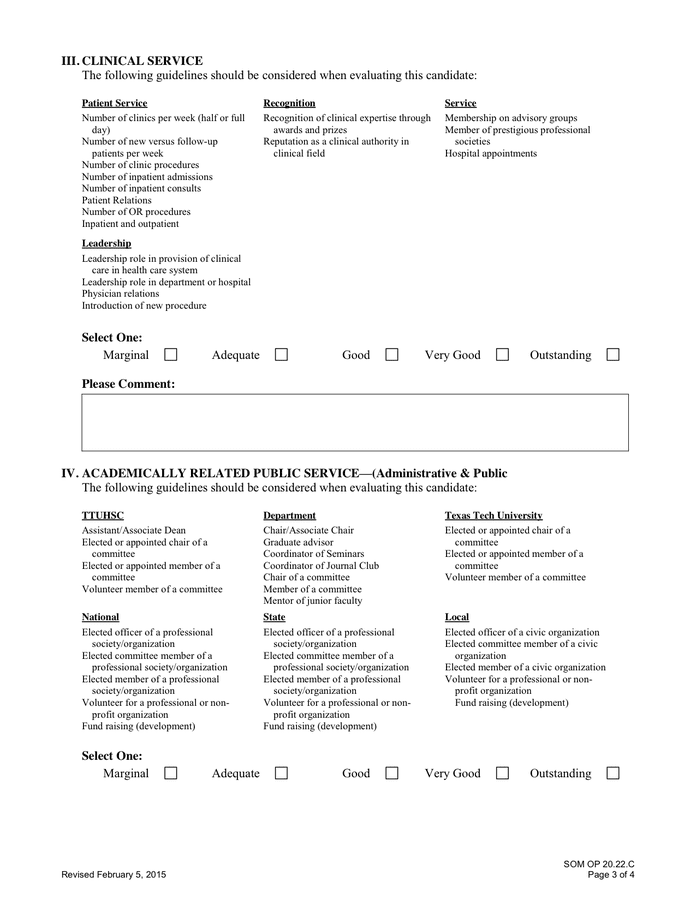 Peer Evaluation Form in Word and Pdf formats - page 3 of 4