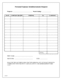 MILEAGE REIMBURSEMENT form in Word and Pdf formats