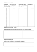 APPLICATION FORM FOR EMPLOYMENT page 2 preview