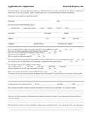 Application for Employment page 1 preview