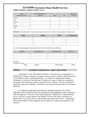 Application for Employment page 2 preview