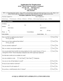 Application for Employment page 1 preview