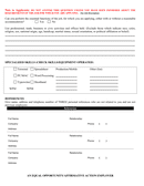 Application for Employment page 2 preview