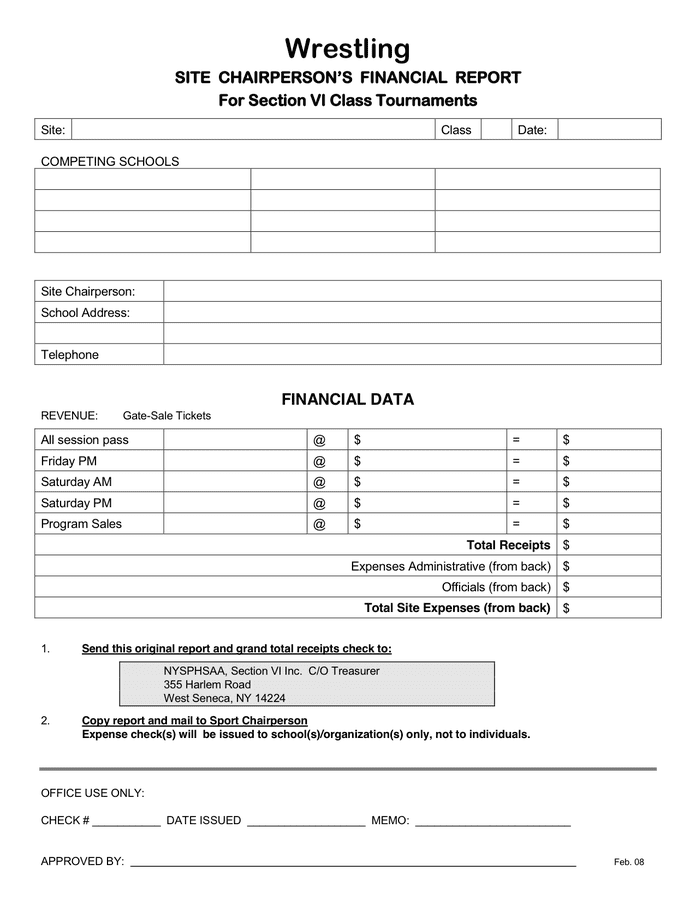 Financial Report Template Pdf