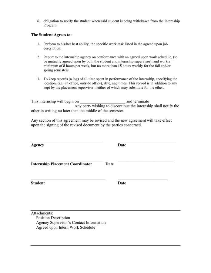 MEMORANDUM OF UNDERSTANDING AGREEMENT In Word And Pdf Formats - Page 2 Of 2