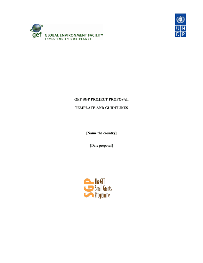 PROJECT PROPOSAL GUIDELINES in Word and Pdf formats