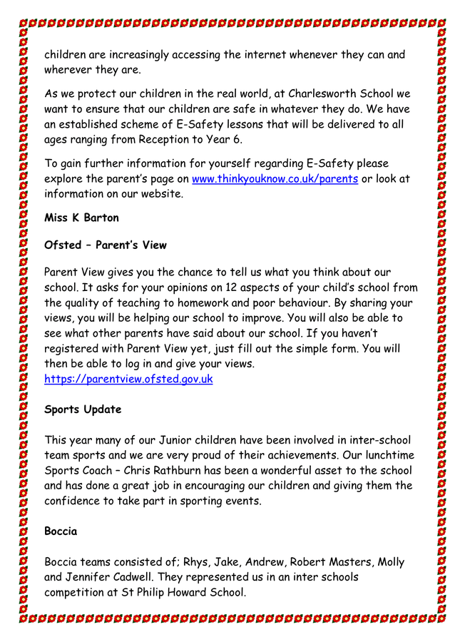 School Newsletter Sample In Word And Pdf Formats Page 4 Of 16