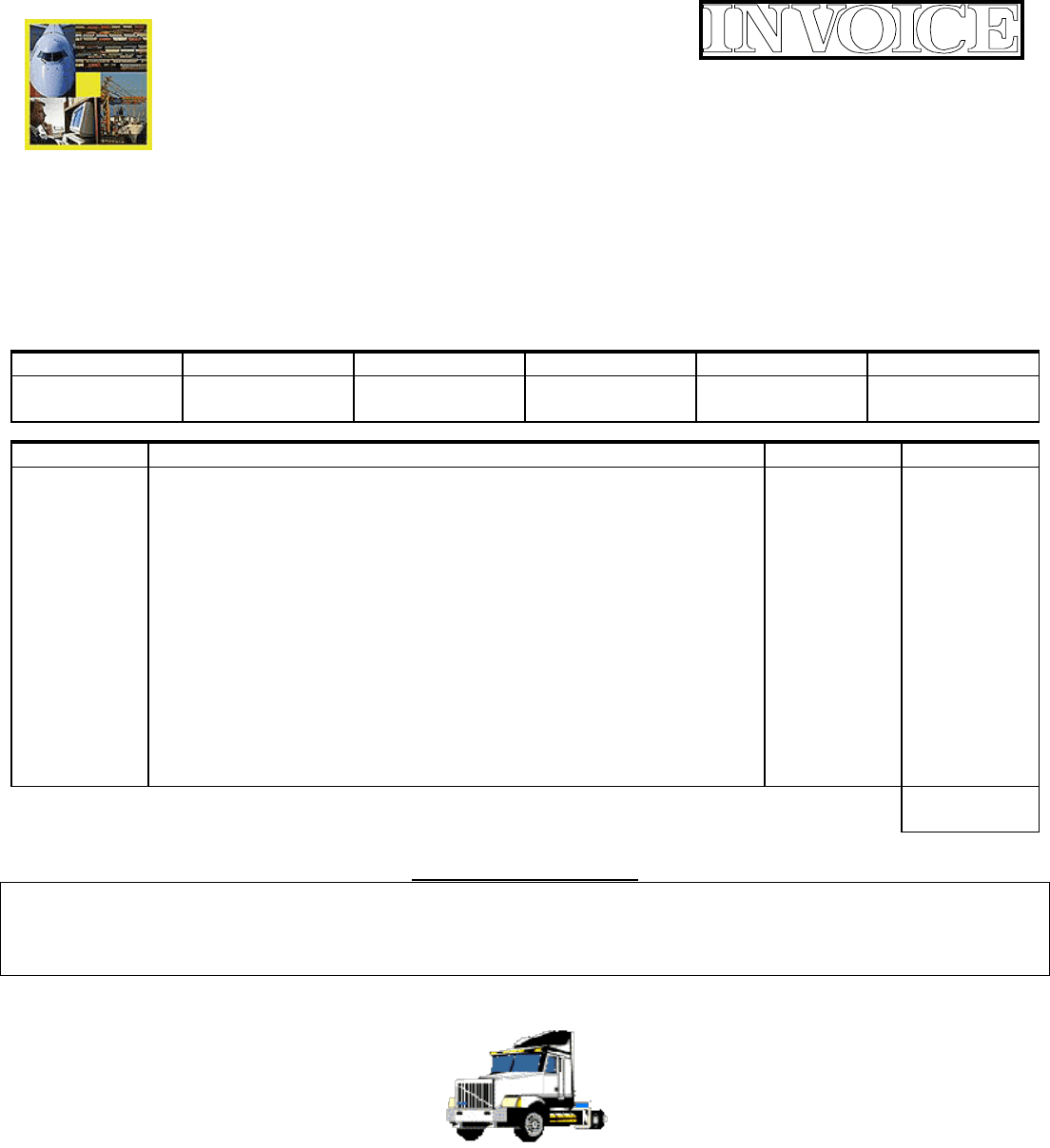 Service Invoice Template