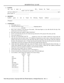 RESIDENTIAL LEASE form page 1 preview