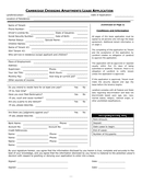 RESIDENTIAL LEASE APPLICATION page 1 preview