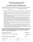 LIABILITY RELEASE FORM page 1 preview