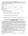 MEDICAL RELEASE AND GENERAL PERMISSION FORM in Word and Pdf formats