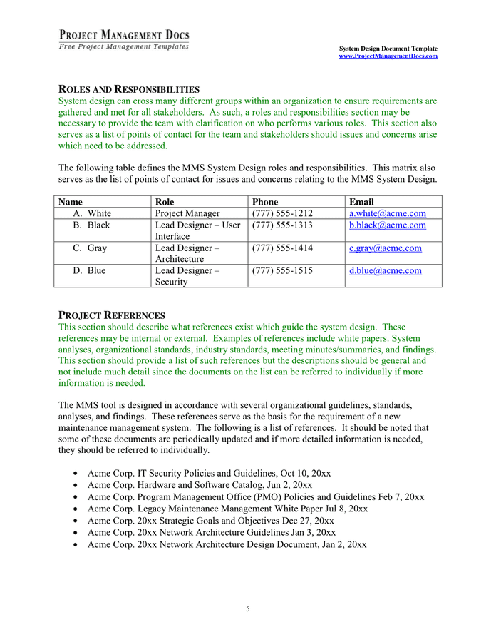 System Design Document