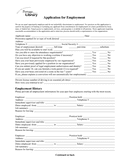 Application for Employment page 1 preview