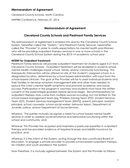 Memorandum of Agreement page 1 preview