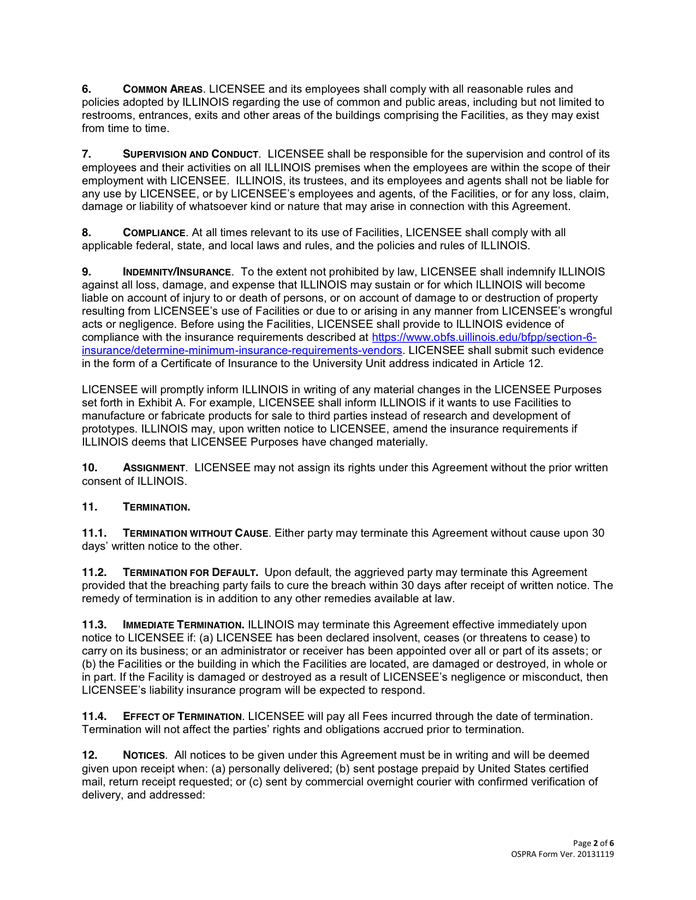 LICENSE AGREEMENT In Word And Pdf Formats - Page 2 Of 6