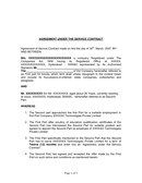 AGREEMENT UNDER THE SERVICE CONTRACT page 1 preview