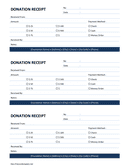 Donation Receipt Word Template page 1 preview