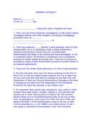 General Affidavit - download free documents for PDF, Word and Excel