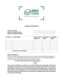 Certificate of completion template (GB) page 1 preview