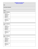 Assessment plan template page 1 preview