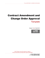 Contract amendment and change order approval template in Word and Pdf ...