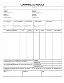 commercial invoice template download free documents for pdf word and excel