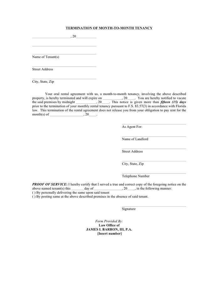 Lease Termination Agreement - download free documents for PDF, Word and