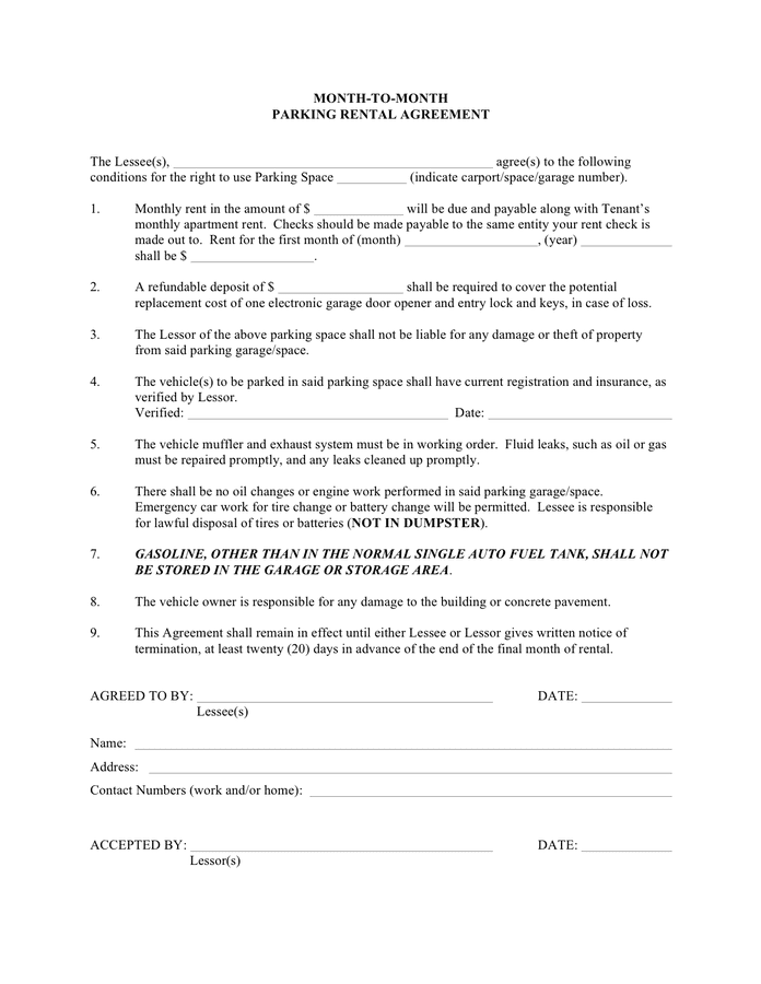 month-to-month-parking-rental-agreement-template-in-word-and-pdf-formats