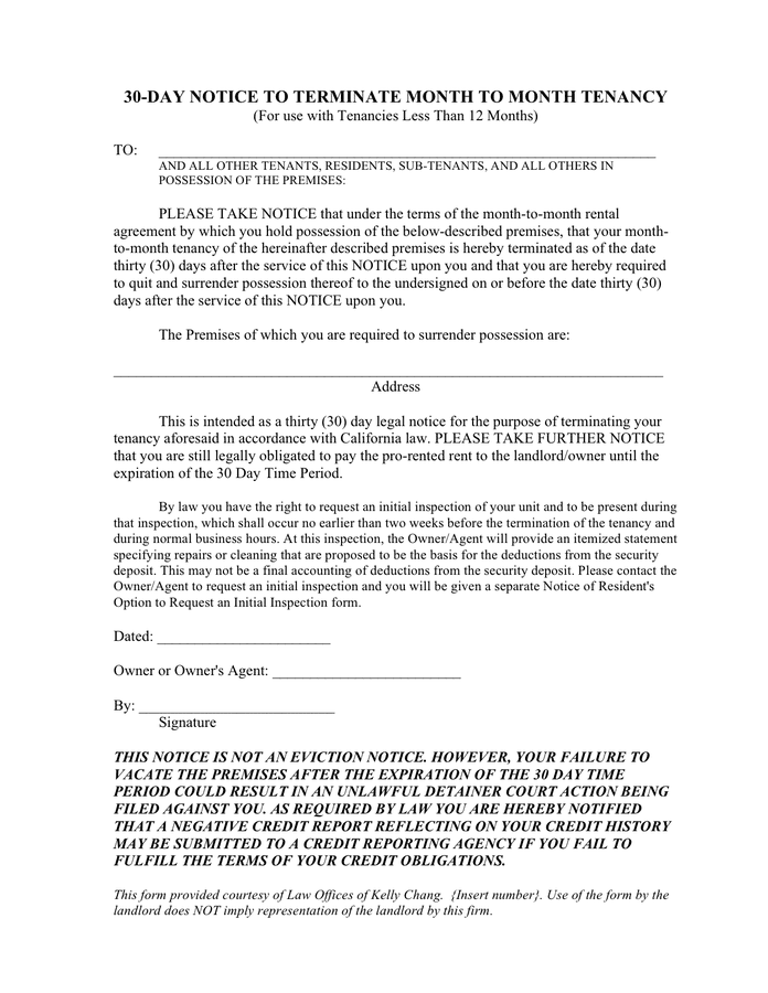 30 Day Lease Termination Letter from static.dexform.com