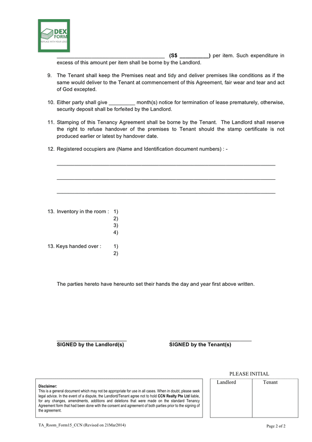 tenancy-agreement-short-version-in-word-and-pdf-formats-page-2-of-2