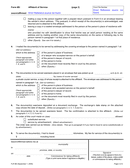 Affidavit of service: form 6B (Canada) page 2 preview