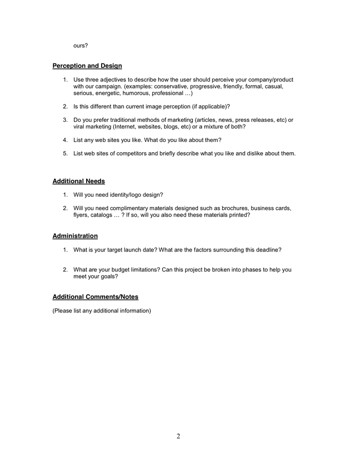 creative-brief-questions-in-word-and-pdf-formats-page-2-of-2