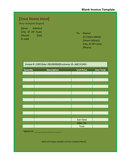 Blank invoice template page 1 preview